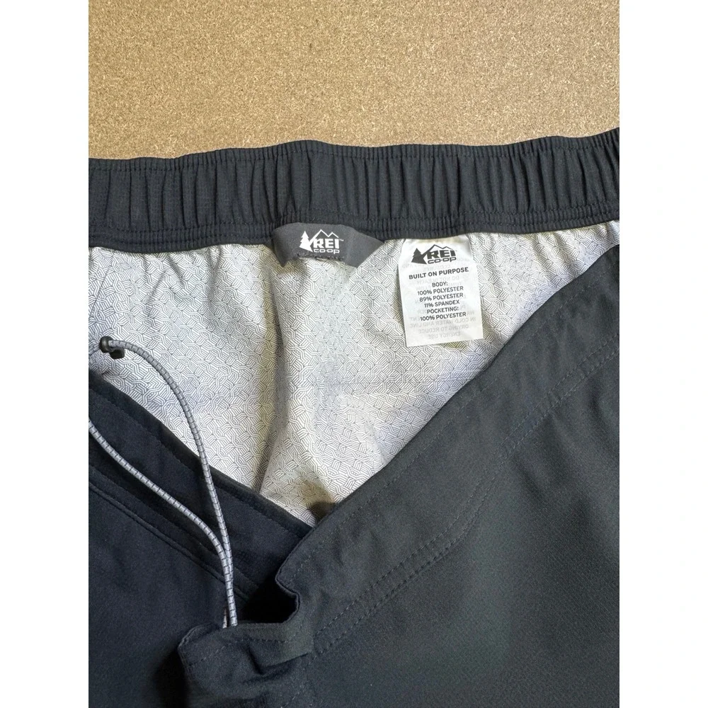 REI Co-op Peak 2.5L Rain Pants Mens Black Waterproof Hiking Shell XL